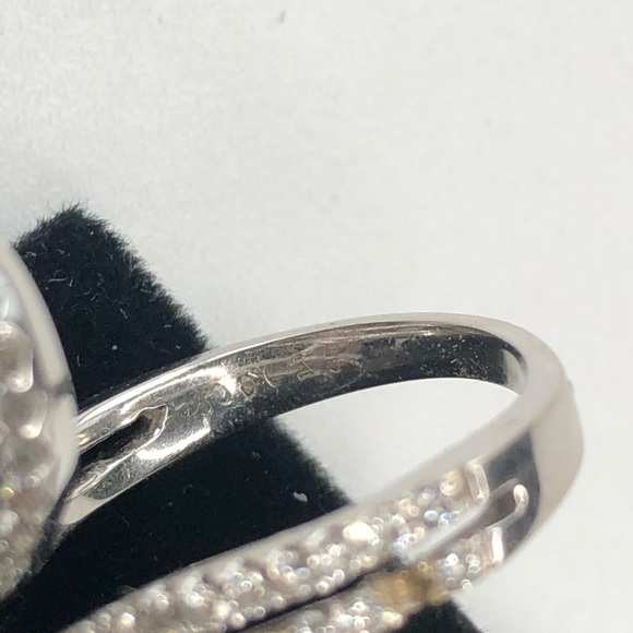 18KT WG natural D Diamond 2.5 CT Cocktail Ring - Picture 12 of 13